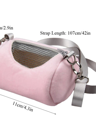 Mesh Breathable Hamster Carrier Bag Travel Portable Squirrel Bag Hamster Carry Case Portable Bag Pet Cage Small Animal Supplies