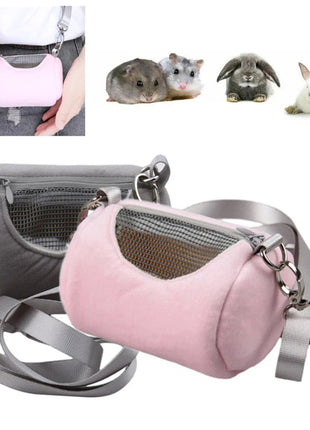 Mesh Breathable Hamster Carrier Bag Travel Portable Squirrel Bag Hamster Carry Case Portable Bag Pet Cage Small Animal Supplies