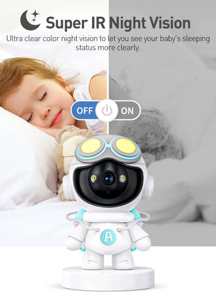 2K Indoor Security Camera for Baby Monitor, Dog Camera with Motion Detection, 2-Way Audio & Night Vision, Wifi Nanny Camera with Safety Alerts, Cloud & SD Card Storage