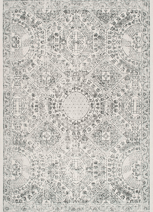 Minta Vintage Distressed Area Rug - 8X10 Feet Grey