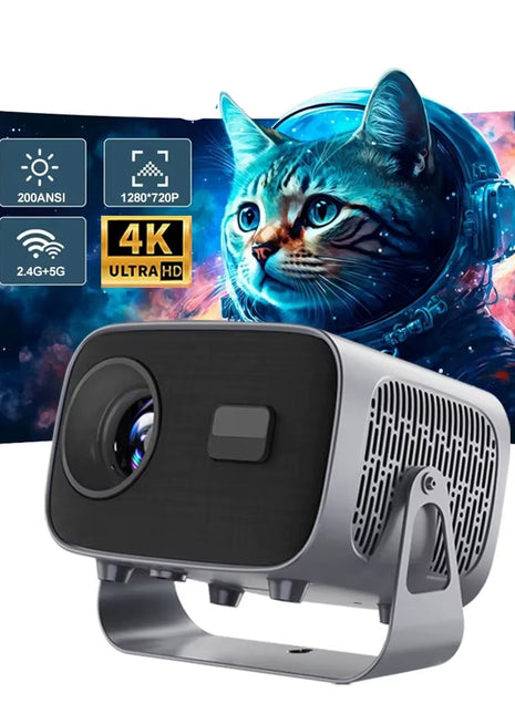 P28D LED Smart Projector Android 11 300ANSI Outdoor 2.4G/5G Wifi Home Theater Cinema Mini Projector for 1080P 4K Movie