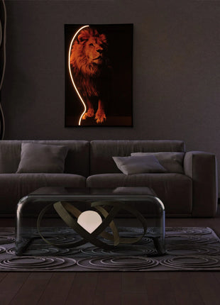 Lion Wall Art with LED Light