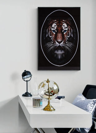 Lion Wall Art with LED Light