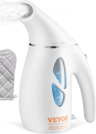 VEVOR Portable Handheld Fabric Steamer, 900W Quick Heat Steamer for Clothes, Wrinkle Remover Clothing Iron Intelligent Controller & Auto-Off & Large Detachable Water Tank, with Gloves