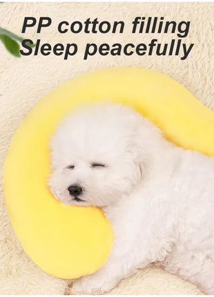 1 Pc Dog Pillow Pet Little U-Shaped Neck Protector Sleeping Cat Blankets Deep Sleep for Puppy Kitten Pillow Dog Pet Supplies