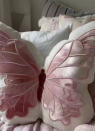 Soft Pink Butterfly Pillow Ins Bedhead Sofas Hug Pillow 30Cm Heart Butterfly Pillow Home Decor Cute Doll Toy for Girls Gifts