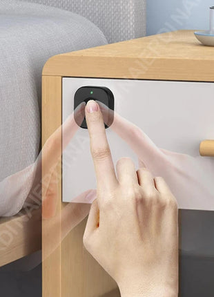 Smart Biometric Cabinet Lock Black Keyless Fingerprint Locks Anti-Theft Door Lock Hidden File Drawer Wardrobe Hardware