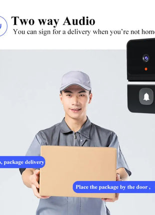 Wireless Doorbell Wifi Outdoor HD Camera Security Door Bell Night Vision Video Intercom Voice Change for Home Monitor Door Phone