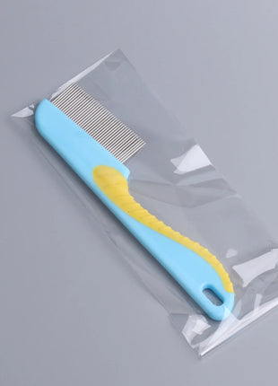 Pet Dog Cat anti Lice Comb Stainless Steel Long and Short Needle Dog Grooming Comb Deworming Eggs Knot Grooming Grate Flea Combs