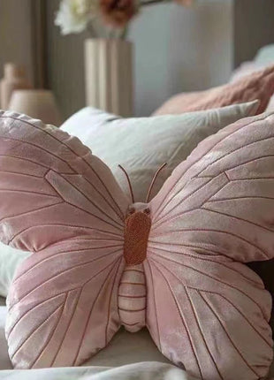 Soft Pink Butterfly Pillow Ins Bedhead Sofas Hug Pillow 30Cm Heart Butterfly Pillow Home Decor Cute Doll Toy for Girls Gifts