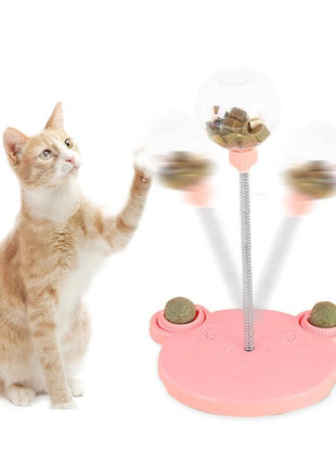 Pet Puzzle Food Leaking Ball Toy Cat Dog Interactive Treat Leaking Toy Catnip Slow Cat Dog Feeder Fun Pet Products Accessories