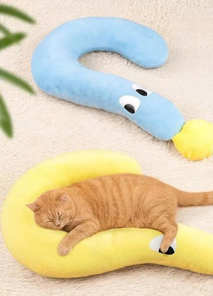 1 Pc Dog Pillow Pet Little U-Shaped Neck Protector Sleeping Cat Blankets Deep Sleep for Puppy Kitten Pillow Dog Pet Supplies