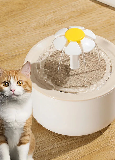 1L Pet Water Fountain Automatic Cat Drink Bowl Filter EU Plug Pet Drinking Dispenser Drinker for Cats Water Filter