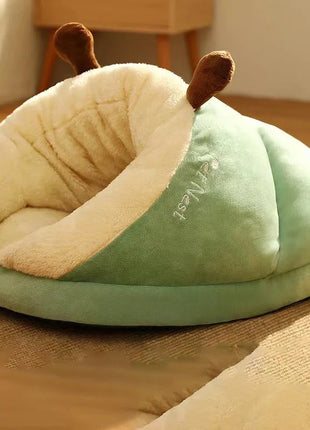 Warm Small Dog Kennel Bed Breathable Dog House Cute Slippers Shaped Dog Bed Cat Sleep Bag Foldable Washable Pet House