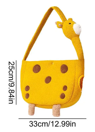 Giraffe Pet Carrier Pet Plush Sponge Travel Bag Outdoor Carrier Bag Cats Tote Bag Small Pet Carrier Bag Fashionable Breathable