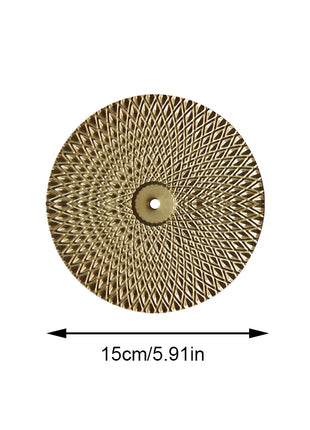 1PC Nordic Light Luxury round Wall Hanging Decor Golden Iron Irregular Disc Metal Pendants Retro Metal Wall Decoration