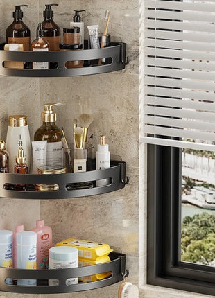 3/2/1 PCS No Punching Required Bathroom Shampoo Holder Shower Caddy Shelves Storage Shelf Towel Holder Shelves for Bathroom