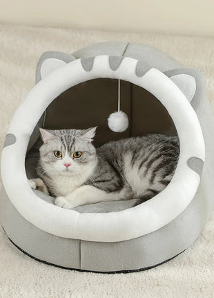 Super Cat Bed Warm Pet House Kitten Cave Cushion Cat House Warm Sleeping Dog Basket Tent Small Dog Mat Supplies Bed for Cats