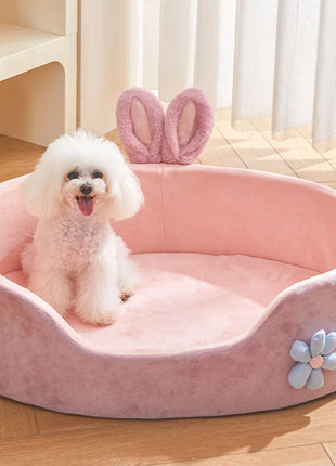 Detachable Pet Bed Pet Bed Detachable Washable Dog Sleeping Bed Soft Comfortable Warm Cat Bed for Four Seasons Soft Pet Bed