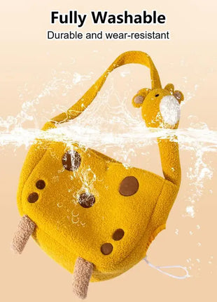 Giraffe Pet Carrier Pet Plush Sponge Travel Bag Outdoor Carrier Bag Cats Tote Bag Small Pet Carrier Bag Fashionable Breathable