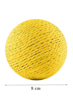 8Cm Cat Scratching Ball Interactive Cat Toys Bite-Resistant Kitten Chasing Ball Pet Sounding Toys for Cats Cat Accessories