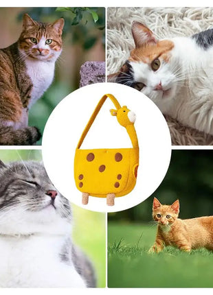 Giraffe Pet Carrier Pet Plush Sponge Travel Bag Outdoor Carrier Bag Cats Tote Bag Small Pet Carrier Bag Fashionable Breathable