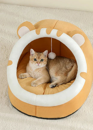 Super Cat Bed Warm Pet House Kitten Cave Cushion Cat House Warm Sleeping Dog Basket Tent Small Dog Mat Supplies Bed for Cats