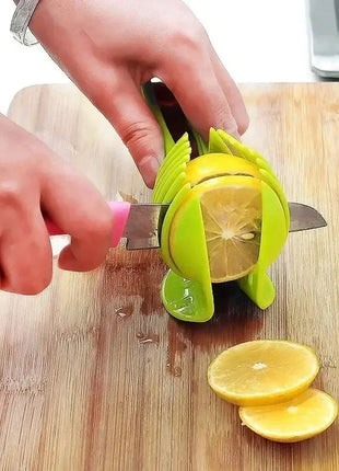 Kitchen Handheld Orange Lemon Slicer Tomato Stainless Steel Cut Clip Fruit Slicer Onion Slicer Kitchenitem Cutter Accessories