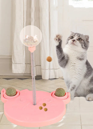 Pet Puzzle Food Leaking Ball Toy Cat Dog Interactive Treat Leaking Toy Catnip Slow Cat Dog Feeder Fun Pet Products Accessories