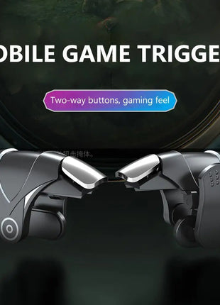 2Pcs RGB Mobile Game Joystick Trigger for PUBG Mobile Phone Game Trigger Aim Shooting Trigger Button for Ios Android Smart Phone