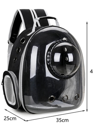 Transparent Cat Carrying Bags Space Breathable Pet Backpack Portable Puppy Pets Backpack Transport Carrier Space Capsule Dog Bag