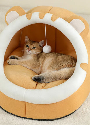 Super Cat Bed Warm Pet House Kitten Cave Cushion Cat House Warm Sleeping Dog Basket Tent Small Dog Mat Supplies Bed for Cats