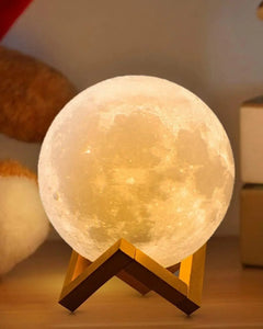 LED Night Light Rechargeable 3D Print Moon Lamp Touch Moon Lamp Children Night Lamp Table Lamp Home Bedroom Decor Birthday Gifts