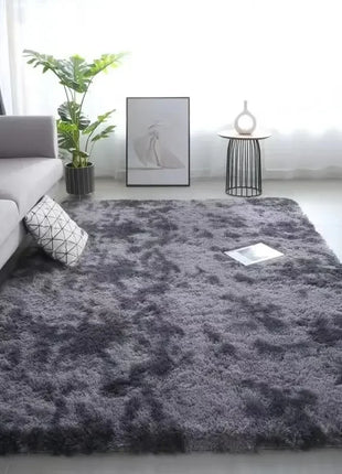 Gradient Silk Wool Bedside Rug Children'S Room Living Room Bedroom Non-Slip Machine Washable Not Easy to Lose Hair Carpet