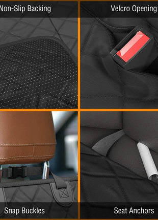 Dog Car Seat Cover Waterproof Pet Travel Dog Carrier Hammock Car Rear Back Seat Protector Mat Safety Carrier for Dogs Safety Pad