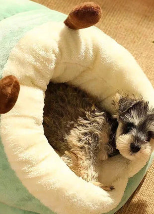 Warm Small Dog Kennel Bed Breathable Dog House Cute Slippers Shaped Dog Bed Cat Sleep Bag Foldable Washable Pet House