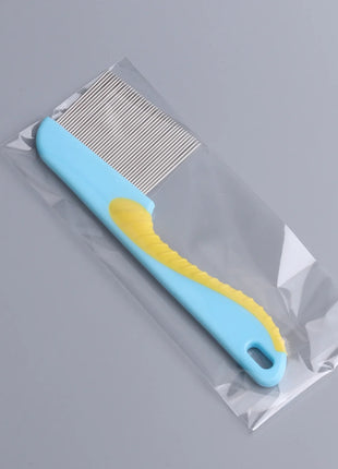 Pet Dog Cat anti Lice Comb Stainless Steel Long and Short Needle Dog Grooming Comb Deworming Eggs Knot Grooming Grate Flea Combs