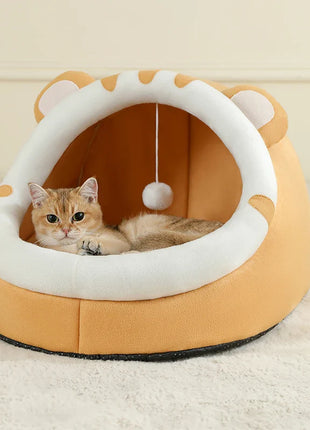 Super Cat Bed Warm Pet House Kitten Cave Cushion Cat House Warm Sleeping Dog Basket Tent Small Dog Mat Supplies Bed for Cats