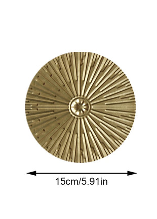 1PC Nordic Light Luxury round Wall Hanging Decor Golden Iron Irregular Disc Metal Pendants Retro Metal Wall Decoration