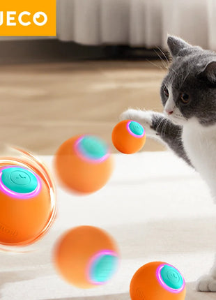 Cat Toys Smart Interactive Cat Bouncing Ball Automatic Rolling Ball Training Self-Moving Electric Toy Dog Pet Accessories