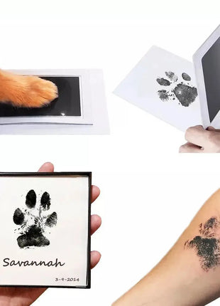 Pet Paw Print Set Children'S Baby Handprint Footprint Photosensitive Ink Pad Memorial Album Postcard DIY Production