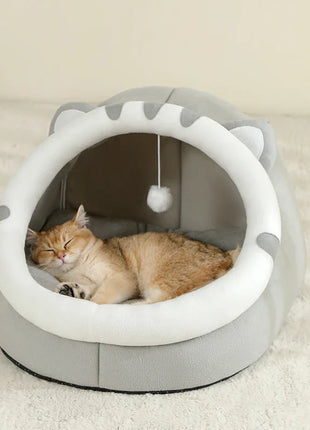 Super Cat Bed Warm Pet House Kitten Cave Cushion Cat House Warm Sleeping Dog Basket Tent Small Dog Mat Supplies Bed for Cats