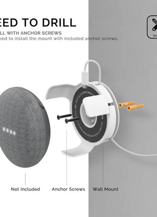 Forgoogle Home Mini Wall Mount Holder Cord Management Forgoogle Home Mini Smart Speaker Accessory