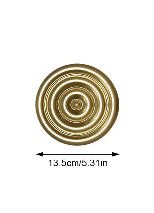 1PC Nordic Light Luxury round Wall Hanging Decor Golden Iron Irregular Disc Metal Pendants Retro Metal Wall Decoration