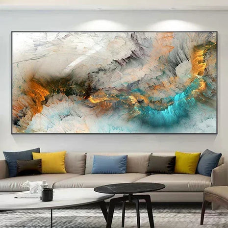 Colorful Cloud Abstract Canvas Painting Wall Art Print Poster for Living Home Room Decoration No Frame