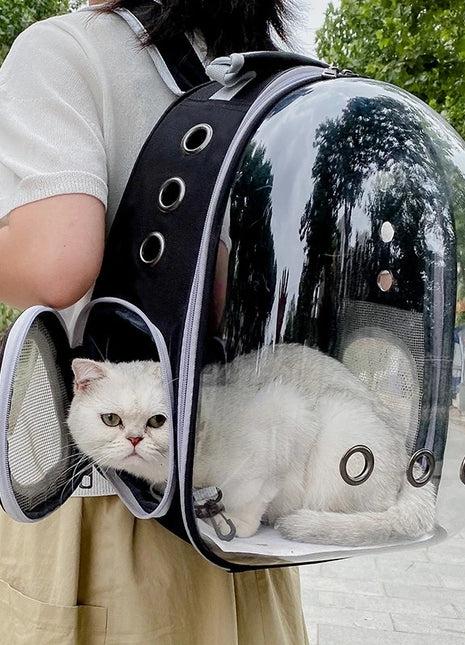 Transparent Cat Carrying Bags Space Breathable Pet Backpack Portable Puppy Pets Backpack Transport Carrier Space Capsule Dog Bag