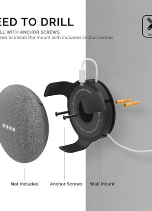 Forgoogle Home Mini Wall Mount Holder Cord Management Forgoogle Home Mini Smart Speaker Accessory