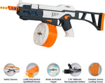 SplatRball SRB1200 Full Auto Rechargeable Battery Powered Water Bead Gel Ball Blaster Kit. Splatter Ball Gun. Splat R Ball Electric Water Gel Blaster able to Shoot 11 Rounds per Second!