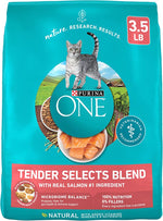 Purina ONE Natural Dry Cat Food, Tender Selects Blend With Real Chicken - 7 lb. Bag