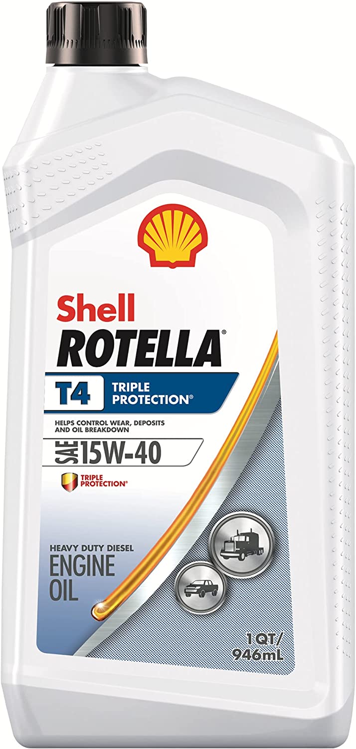 Shell Rotella T4 Triple Protection Conventional 15W-40 Diesel Engine Oil (1-Gallon, Single Pack)